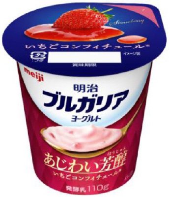 明治ブルガリアヨーグルトあじわい芳醇 いちごコンフィチュール