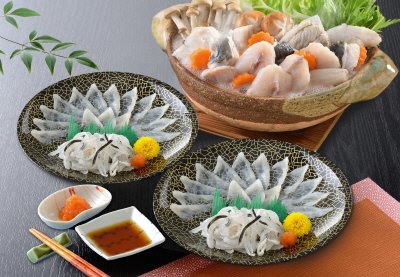 とらふく刺身とふくちりセット
