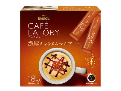 「ブレンディカフェラトリー」スティック　濃厚キャラメルマキアート１８本