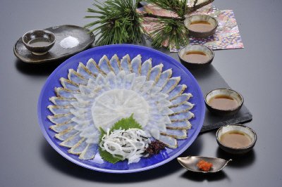 食楽庵ふる川　ふく刺三種盛り