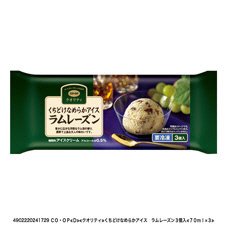 くちどけなめらかアイス　ラムレーズン