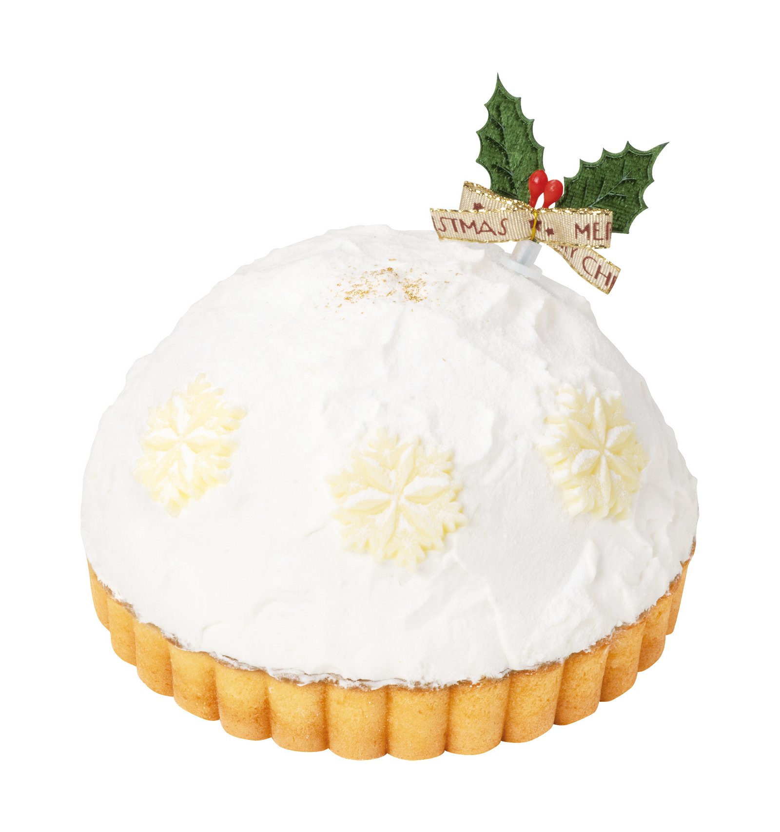 雪降るスノードームのチーズケーキ