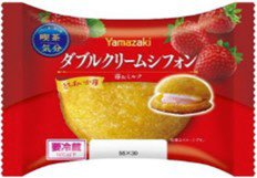 ダブルクリームシフォン（苺＆ミルク）