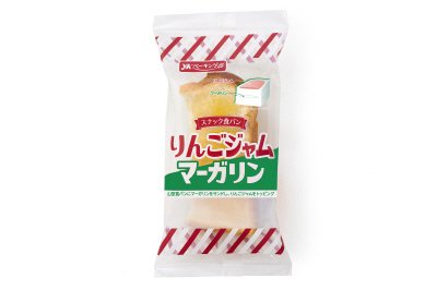 スナック食パンりんごジャムマーガリンサンド
