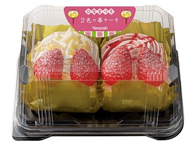 ひなまつり　２色の苺ケーキ