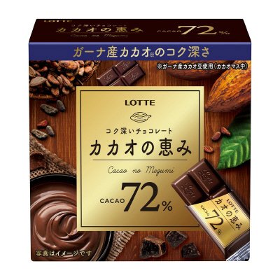 カカオの恵み７２％箱