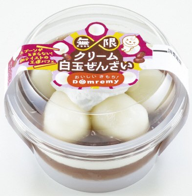 無限クリーム白玉ぜんざい