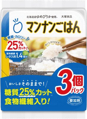 マンナンごはん　160g　3P