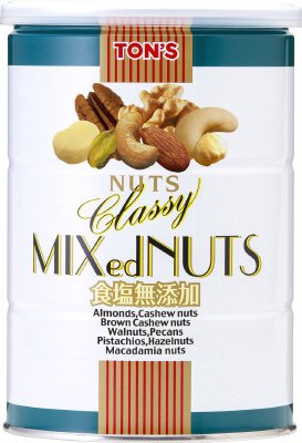 食塩無添加クラッシーミックスナッツ缶