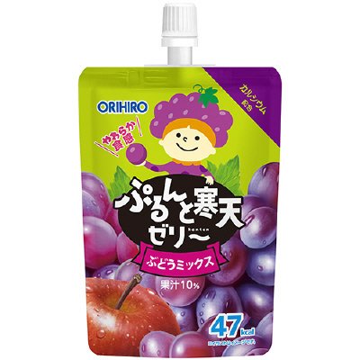 ぷるんと寒天ゼリーＳＴ　ぶどうミックス