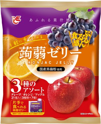 蒟蒻ゼリー　グレープ＋オレンジ＋アップル
