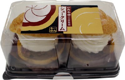 一六本舗の自家製餡シュークリーム