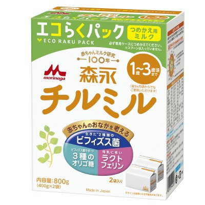 森永チルミル　エコらくパック　つめかえ用