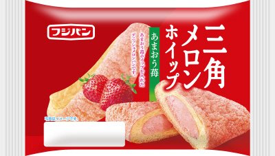 三角メロンホイップ　あまおう苺