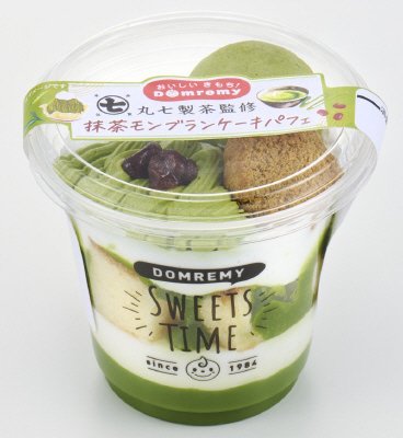 丸七製茶監修　抹茶モンブランケーキパフェ