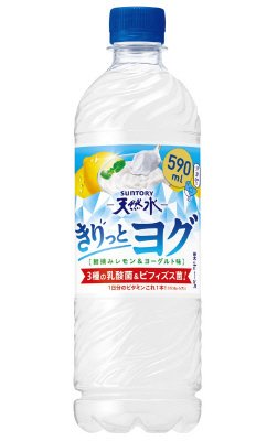 サントリー天然水きりっとヨグ　朝摘みレモン＆ヨーグルト味ペット　冷凍兼用
