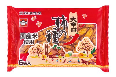 大辛口柿の種６袋パック