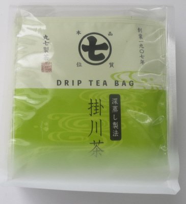 ＤＲＩＰ　ＴＥＡ　ＢＡＧ　深蒸し製法　掛川茶