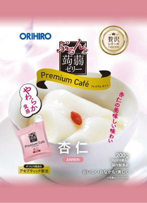 ぷるんと蒟蒻　プレミアムカフェ　杏仁味