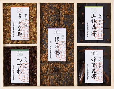 昆布・ちりめん佃煮5種詰合せ　FJC-30