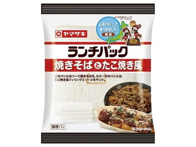 ランチパック（焼きそばとたこ焼き風）