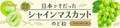 日本でそだったシャインマスカットのど飴