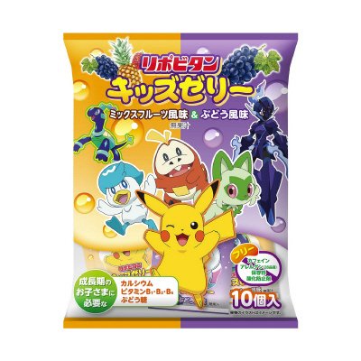 リポビタンキッズゼリー　ひとくちタイプ　ミックスフルーツ風味＆ぶどう風味