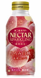 ボトル缶不二家ﾈｸﾀｰｽﾊﾟｰｸﾘﾝｸﾞ白桃&紅ほっぺ