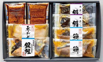 「丸市食品」焼魚・煮魚・鰻蒲焼詰合せ