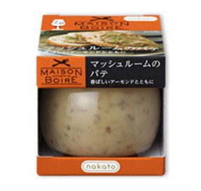 メゾンボワール マッシュルームのパテ　香ばしいアーモンドとともに