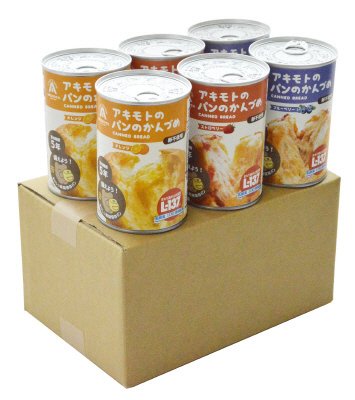 アキモトのパンのかんづめ　６缶セット（段ボール）