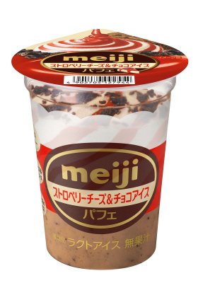 ストロベリーチーズ＆チョコアイスパフェ