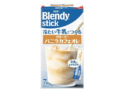 「ブレンディ」スティック　冷たい牛乳でつくるクリーミーバニラカフェオレ７本