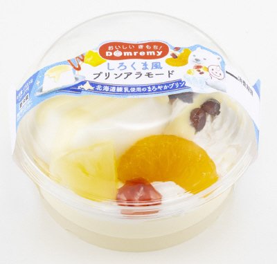しろくま風プリンアラモード