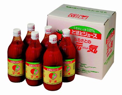 とまとジュース「ふるさとの元気」500ml×6本（Ｈ）