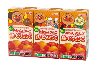 明治それいけ！アンパンマンの朝のみかんとりんご鉄・ビタミンC