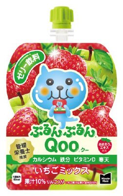 ミニッツメイド　ぷるんぷるんQoo　いちごミックス