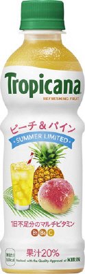 トロピカーナ　リフレッシュフルーツ　ピーチ＆パイン