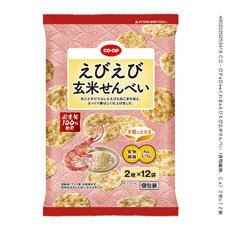 えびえび玄米せんべい（食物繊維、Ｃａ）