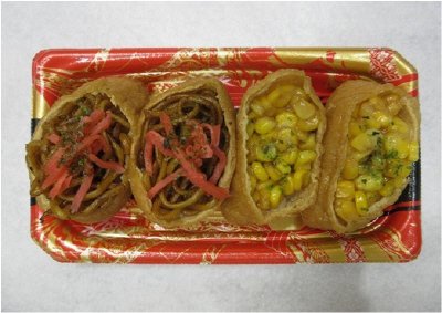 韓国風いなり（焼きそば＆コーン）