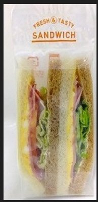 ハムたまご＆野菜のサンド