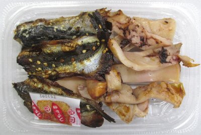 焼きいかとししゃも味醂干し