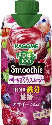 野菜生活１００　Ｓｍｏｏｔｈｉｅ　ベリー＆ざくろスムージー