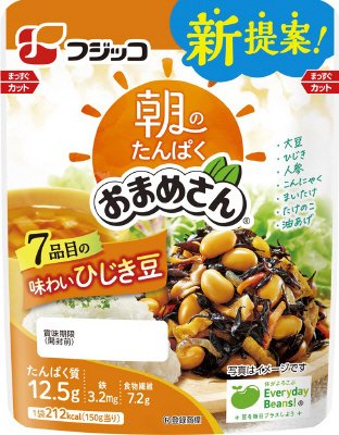 朝のたんぱく　おまめさん　七品目の味わいひじき豆