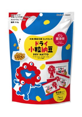 大阪・関西万博　ミャクミャク　ドライ小粒納豆　だし醤油味
