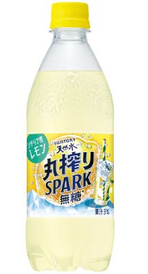 サントリー　天然水　丸搾りＳＰＡＲＫ無糖　レモン　ペット