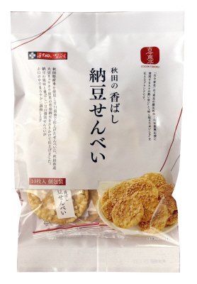 古今東北　秋田の香ばし納豆せんべい