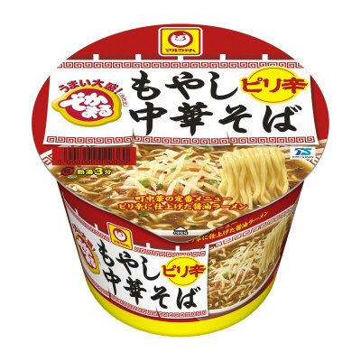 でかまる　もやし中華そば　ピリ辛