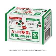 たっぷり野菜と海藻のおみそ汁