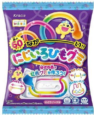 ながーい　にじいろひもグミ